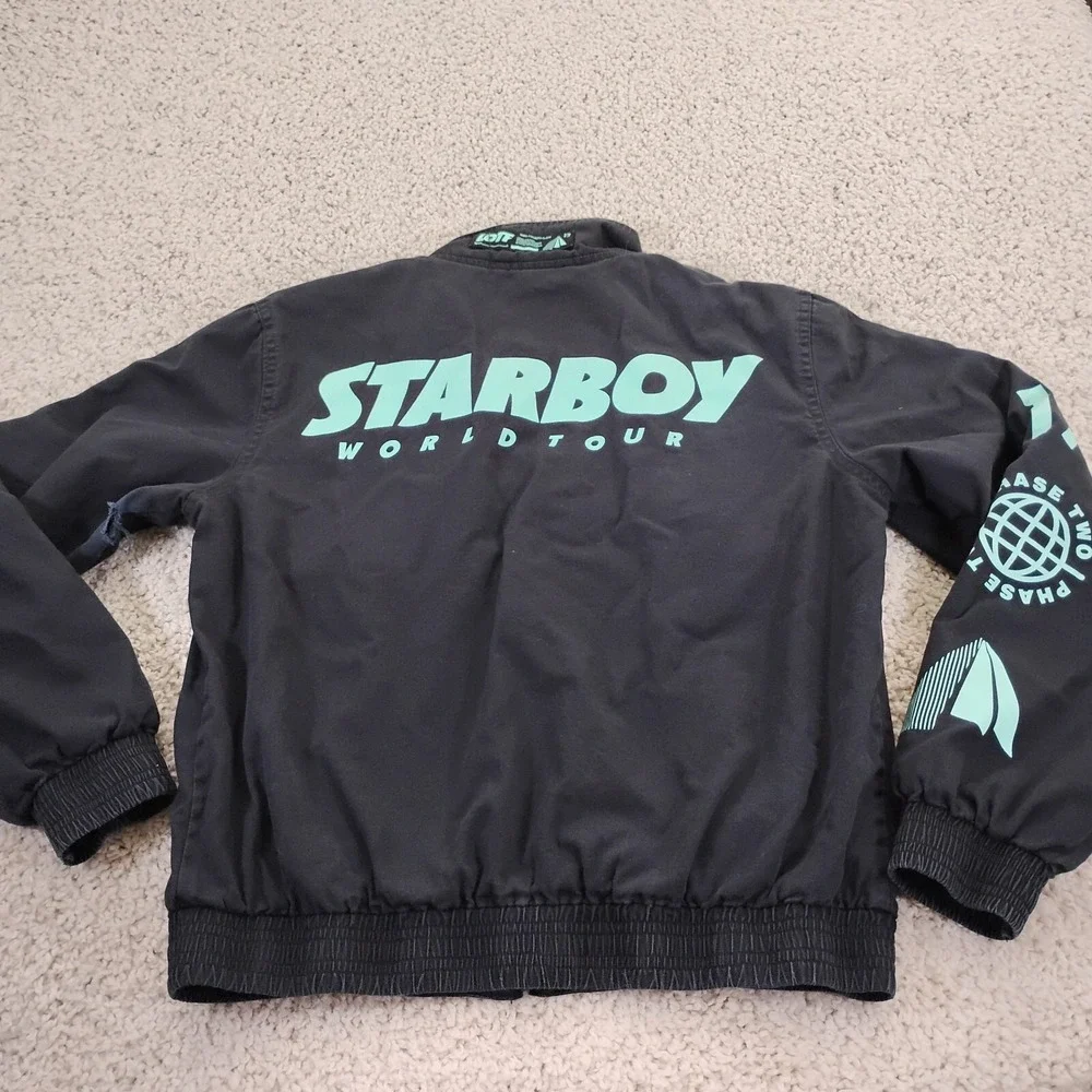 The Weeknd XO Jacket Mens Small Black Starboy Legend Hip Hop Rap 2017 World Tour